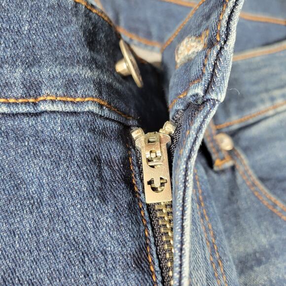 True Religion Mens Jeans Ricky 42x35  Blue Medium Wash Denim‎ Relaxed Straight - Picture 4 of 16